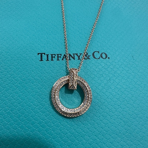 Tiffany Jewelry - Tiffany Round Diamond Necklace